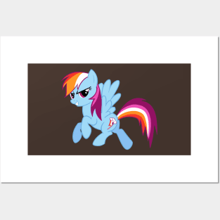 Lesbian Pride Rainbow Dash Posters and Art